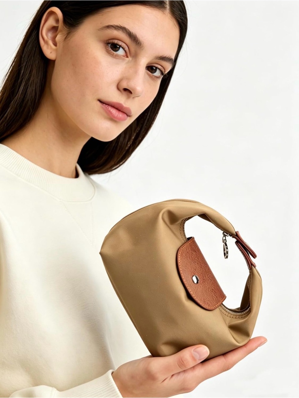 Versatile Nylon Convertible Handbag- Longchamp Style